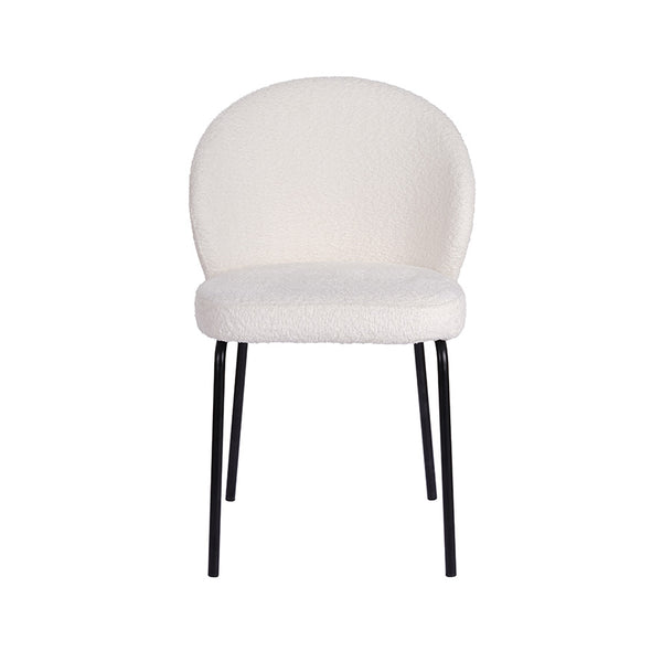 Sofia : Dining Chair Ivory Fabric