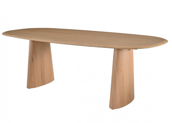 Solaro : Oval Dining Table Natural Oak & Bosino Chairs