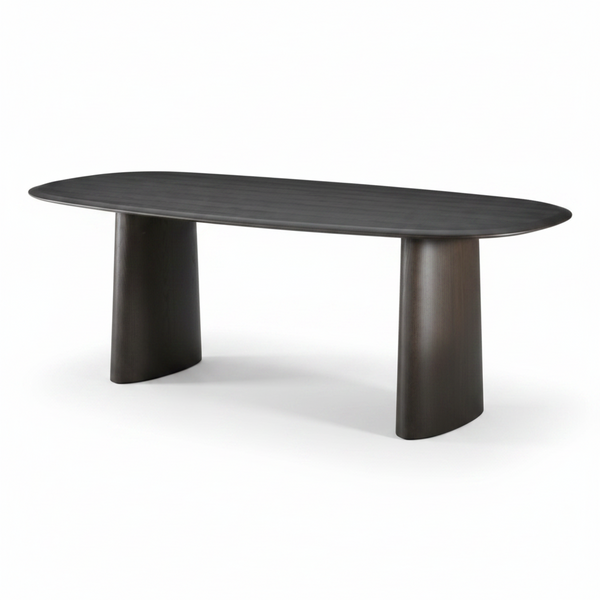 Solaro: Oval Dining Table Dark Walnut & Como Chairs