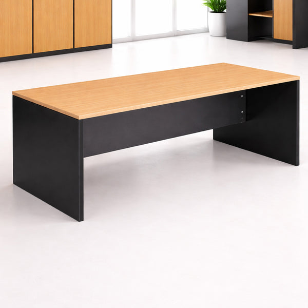Ergo : Work Desk Beech / Iron Grey
