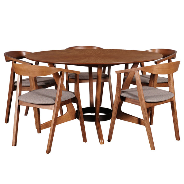 Starburst: Table with 5 Sweden Chairs