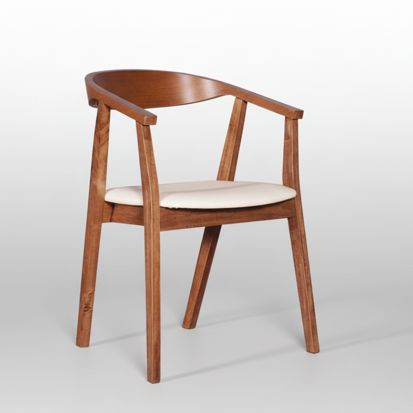Sweden : Dining Chair Light Walnut Frame
