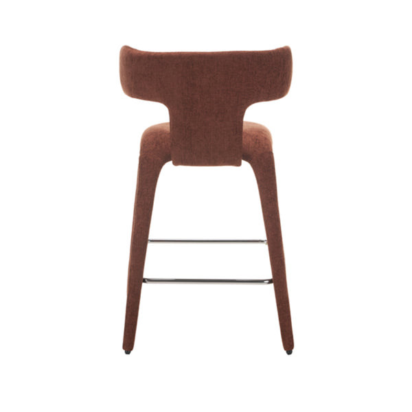 Taj: Bar Stool Brick Fabric