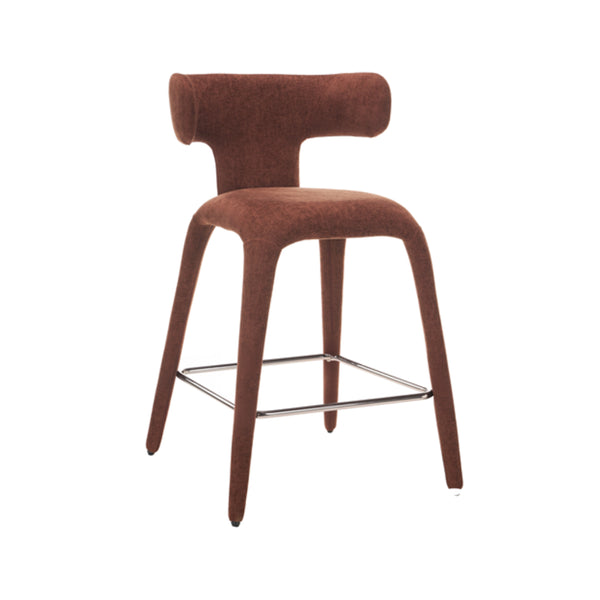 Taj: Bar Stool Brick Fabric