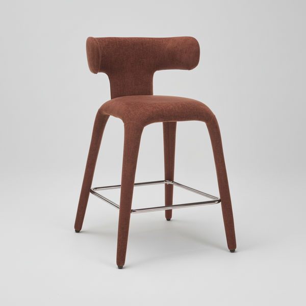 Taj: Bar Stool Brick Fabric