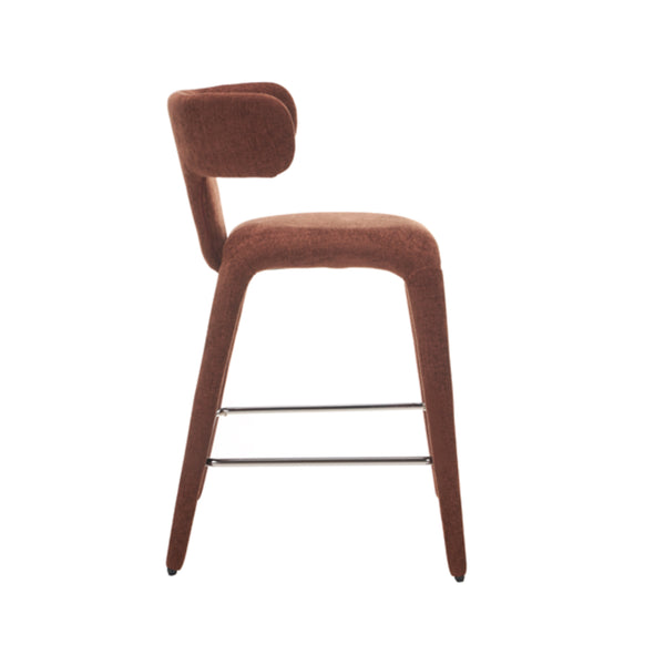 Taj: Bar Stool Brick Fabric
