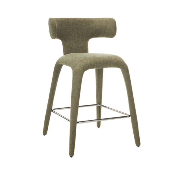 Taj: Bar Stool Olive Fabric