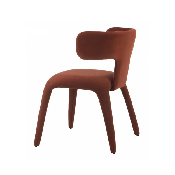 Taurus : Dining Chair Rust Fabric