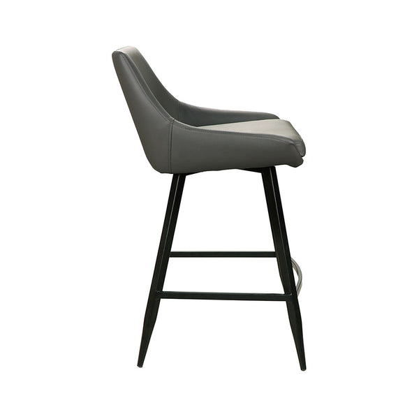 Toledo : Bar Stool Grey Pu