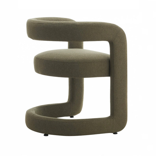 Toronto : Dining Chair with Olive Fabric