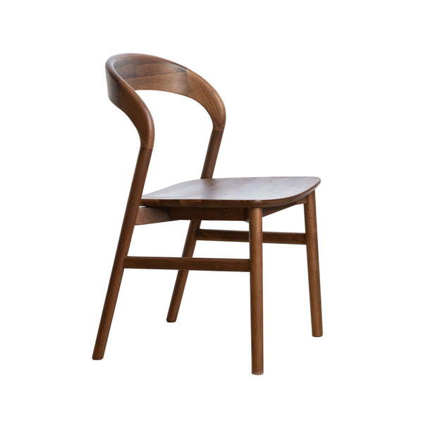 Willow : Dining Chair Walnut Solid Seat