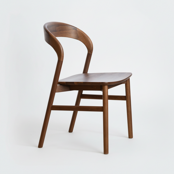 Willow : Dining Chair Walnut Solid Seat