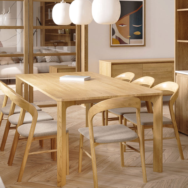 Willow : Bar Stool Natural Oak / Solid Seat