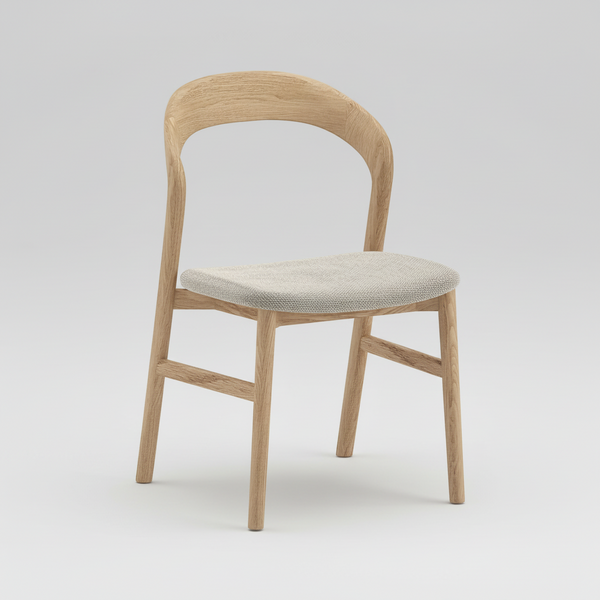 Willow : Dining Chair Oak Upholstered Seat