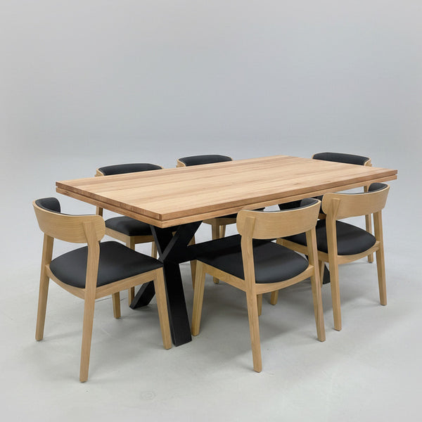 XY : Dining Table with 6 Caitlan Dining Chairs