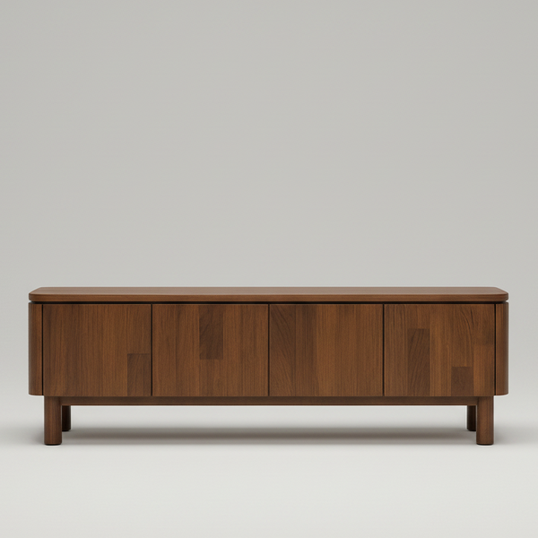 York : TV Unit Light Walnut 1.6m