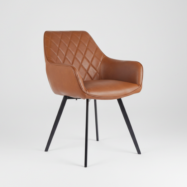 Zeus : Dining Chair Cognac
