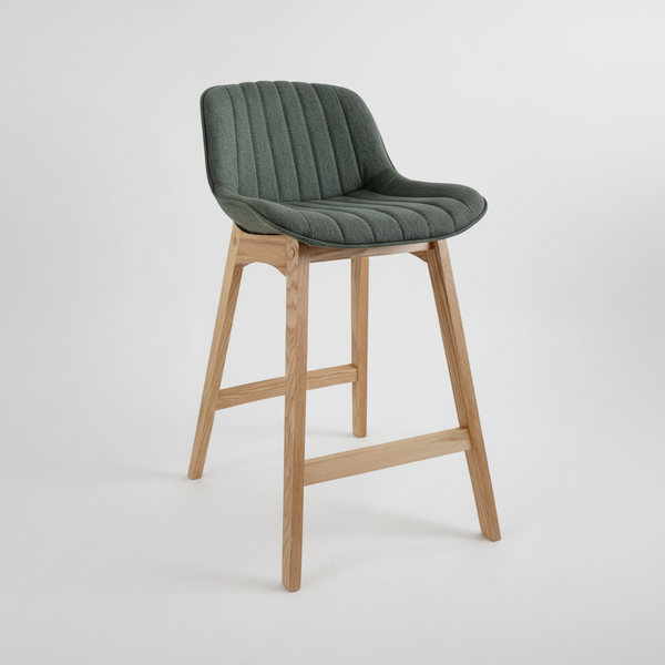 Zoe : Bar Stool Sage Green Fabric