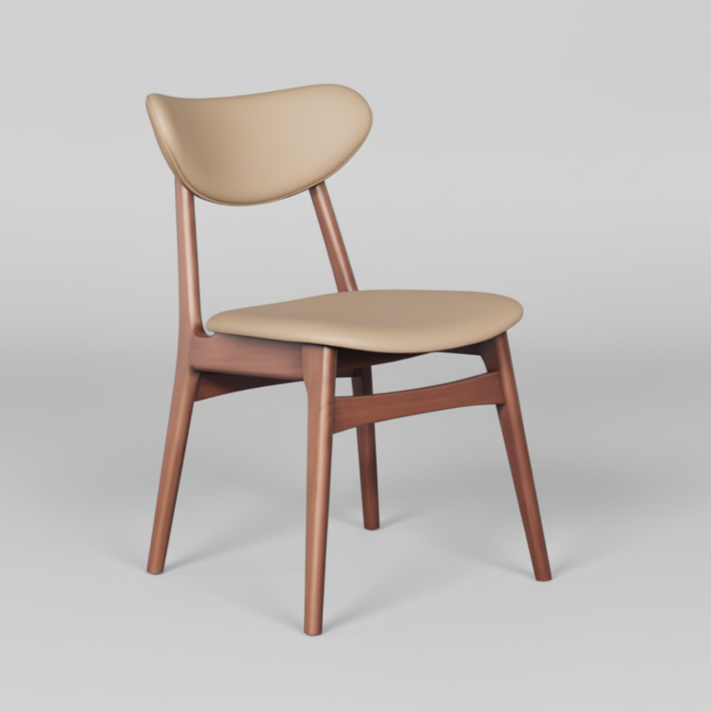 Falkland : Dining Chair Light Walnut / Clay PU