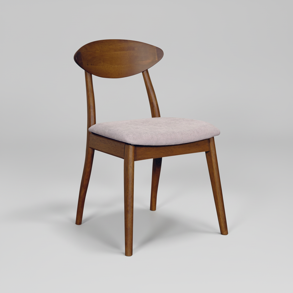 Moon : Dining Chair Light Walnut