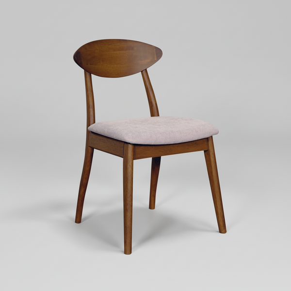 Moon : Dining Chair Light Walnut