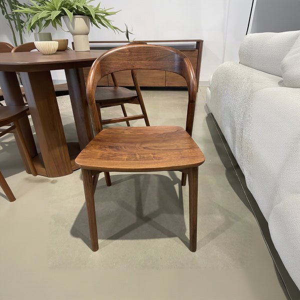 Willow : Dining Chair Walnut Solid Seat