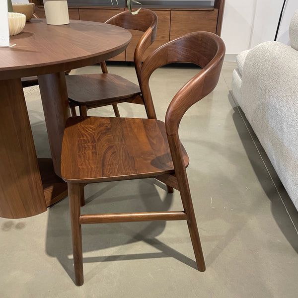 Willow : Dining Chair Walnut Solid Seat