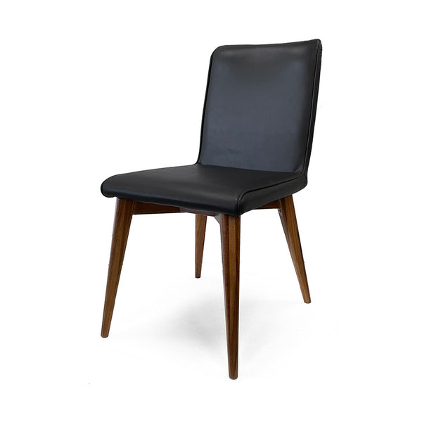 Ashland : Timber Dining Chair Black PU