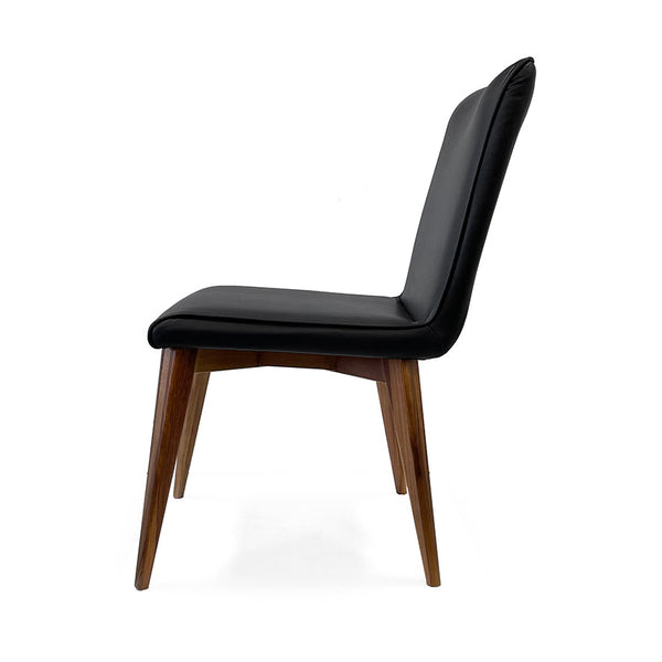 Ashland : Timber Dining Chair Black PU