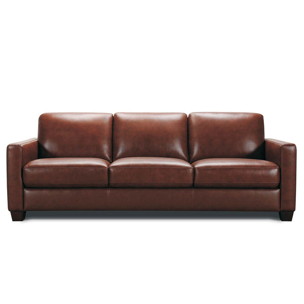 Botanic : Leather Sofa Bed with Memory Foam Mattress - Modern Home Furniture