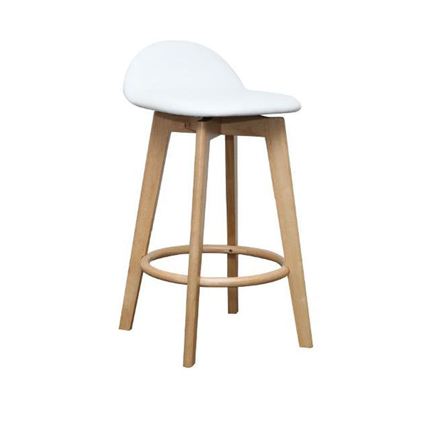 Caulfield Bar Stool natural with white seat