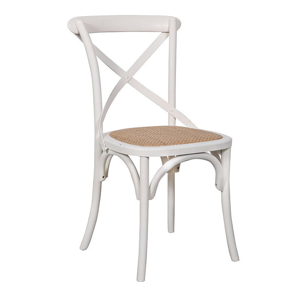 Cross Back: Dining Chair Antique White