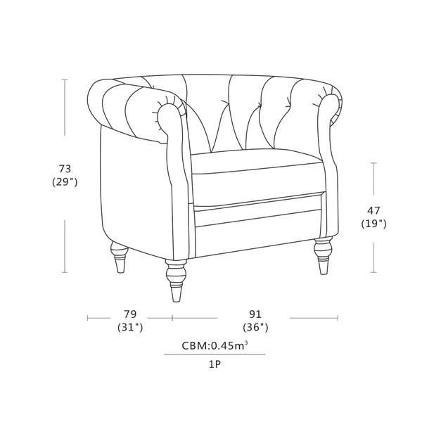 Vintage Elizabeth : Accent Chair Fabric