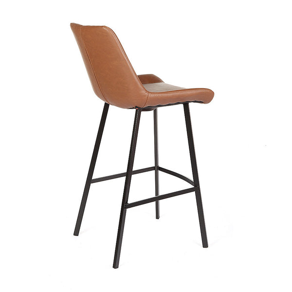 Flynn : Bar Stool Antique Cognac PU