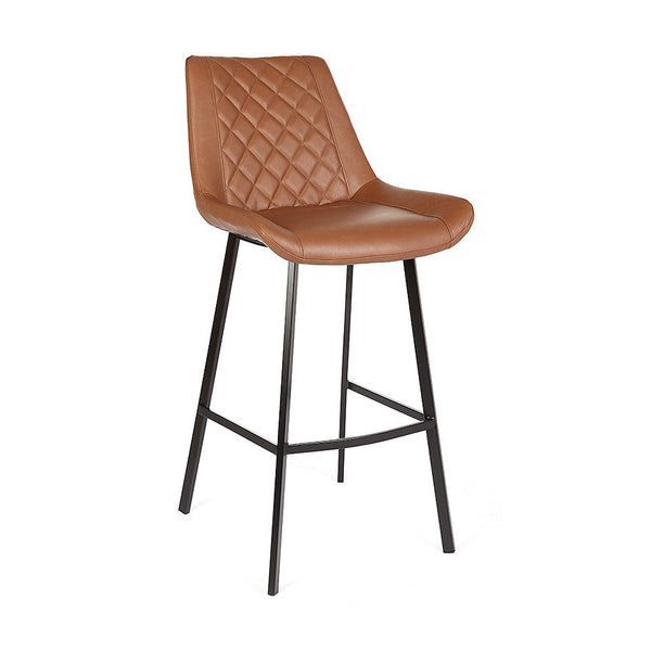 Flynn : Bar Stool Antique Cognac PU