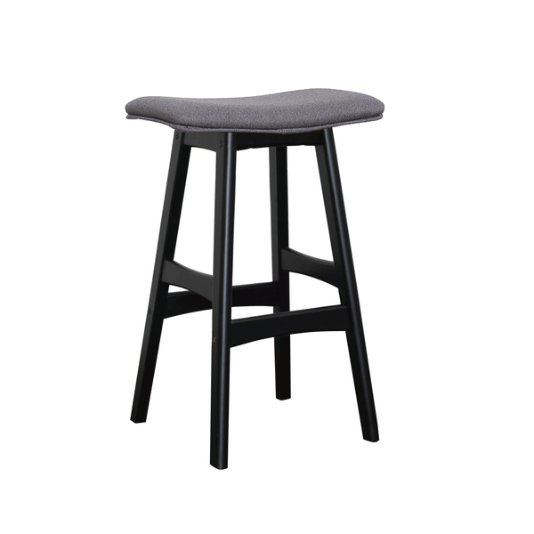 Gangnam Bar Stool Black truffle fabric