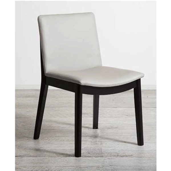 Koda : Dining Chair Leather Upholstery / Black Leg