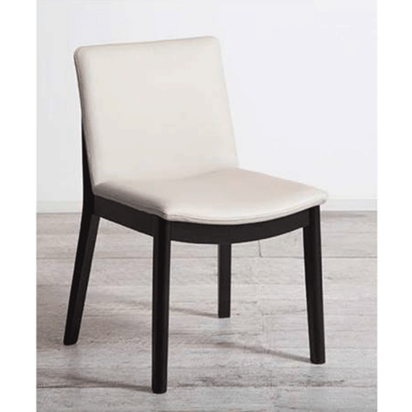 Koda : Dining Chair Leather Upholstery / Black Leg