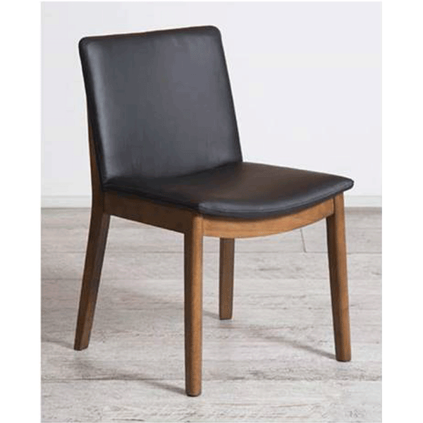 Koda : Dining Chair Leather Upholstery / Walnut Leg
