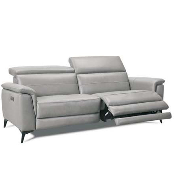 Lagoon 3 seater in grey colour leather