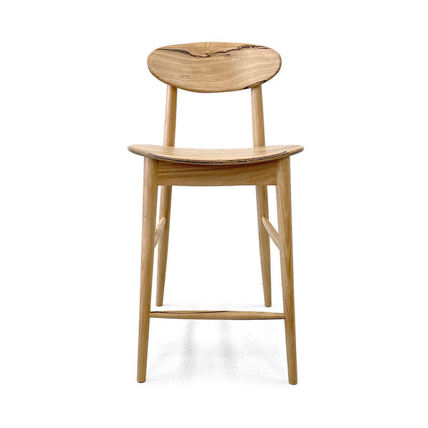 Abigale : Bar Stool in Solid Natural Wood