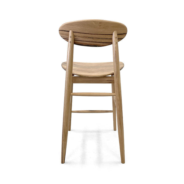 Abigale : Bar Stool in Solid Natural Wood