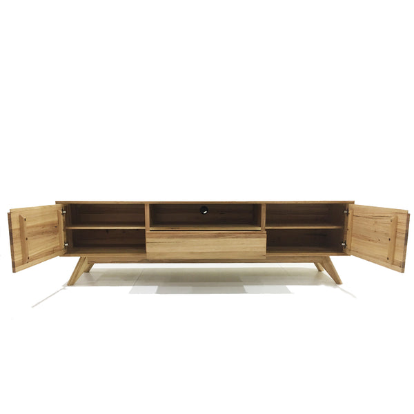 Oslo : TV Unit in Messmate Timber with Scandinavian Design - Modern Home Furniture