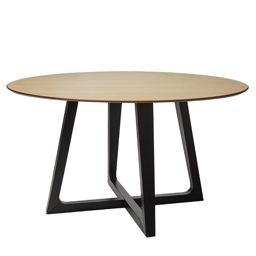 Pascal : Round Dining Table with Matt Black Base