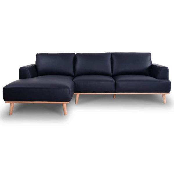Stanford : Chaise Sofa left hand chaise black