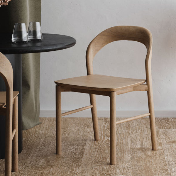 Tempo Solid Oak Dining Chair photo