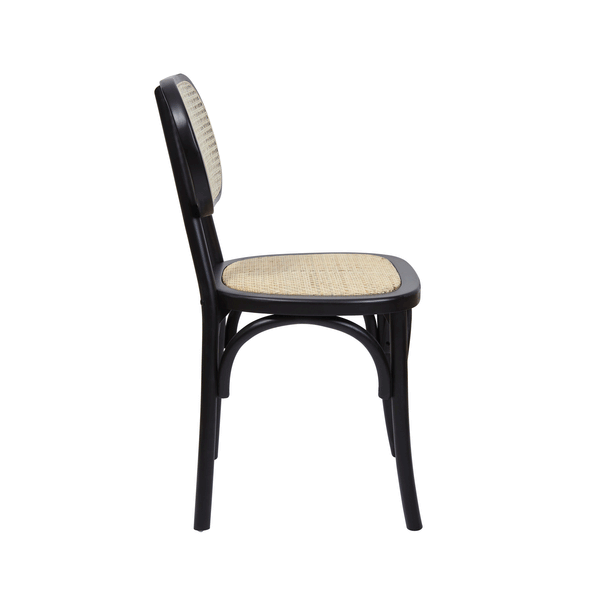 Wicker : Dining Chair Black