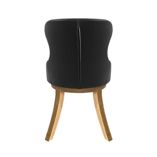 Zander : Dining Chair Tan, Black, Forrest and Clay Leather
