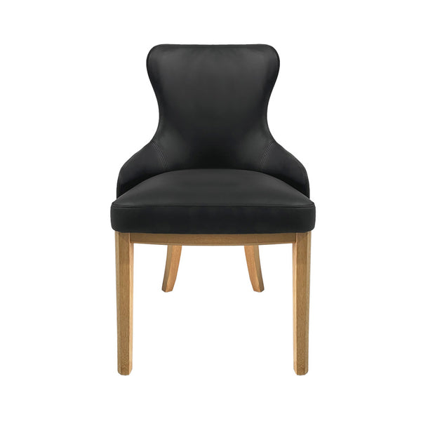 Zander : Dining Chair Tan, Black, Forrest and Clay Leather