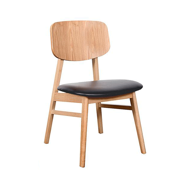 Zurich : Dining Chair Natural frame Upholstered Seat